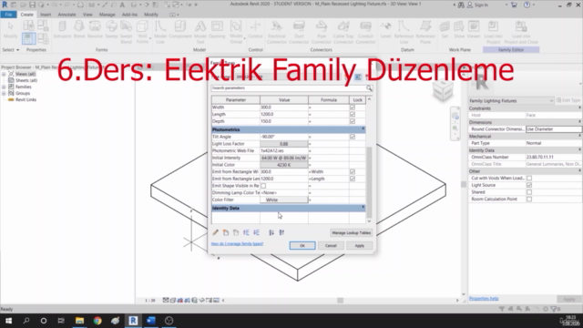 Autodesk Revit Elektrik Proje Tasarımı ve Çizimi – Screenshot 2