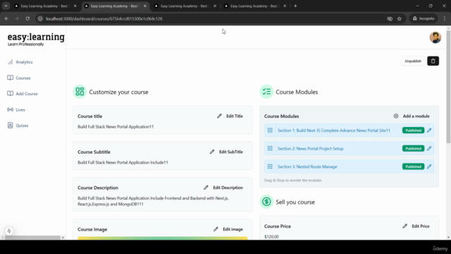 Next.js 15 Full Stack Complete Learning Management System – Screenshot 4