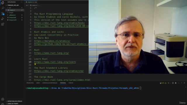 Threads na Linguagem Rust – Screenshot 1