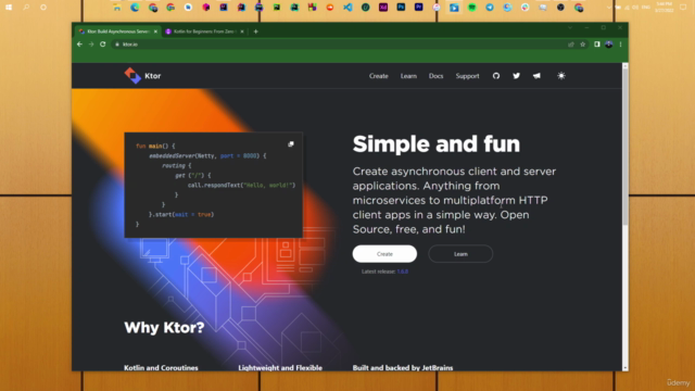 Build a REST API with Ktor - CURD API | [Arabic] 2024 – Screenshot 1