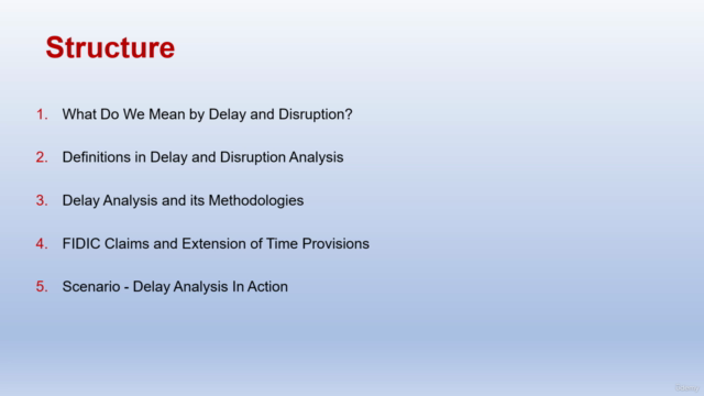 Certificate in Delay Claims and Analysis – Screenshot 4
