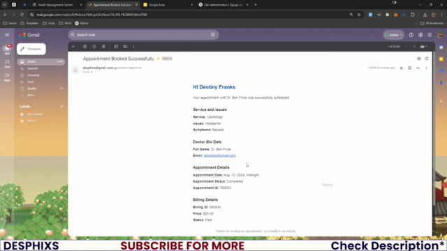 Hospital Management System Using Django – Screenshot 2