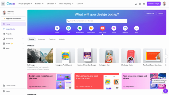 Canva For Beginners To Advance Design Creativity – Screenshot 1