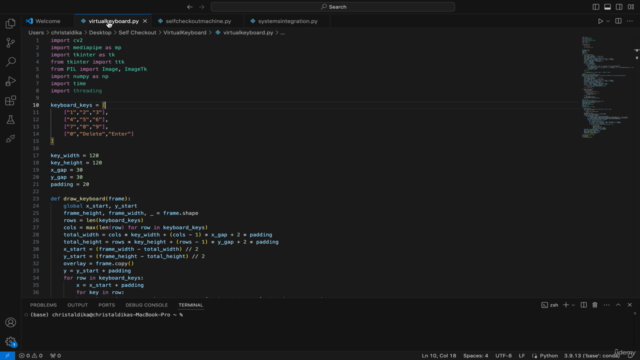 Build Self Checkout Machine & Virtual Keyboard with OpenCV – Screenshot 4