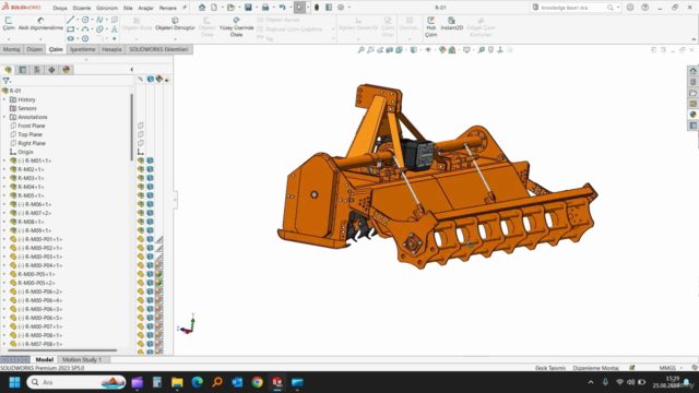Rotovatör Makine Tasarımı-Rotovator Machine Desig Solidworks – Screenshot 1
