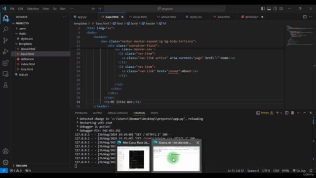 Flask Nivel Uno: Construye tus Primeras Aplicaciones Web – Screenshot 4