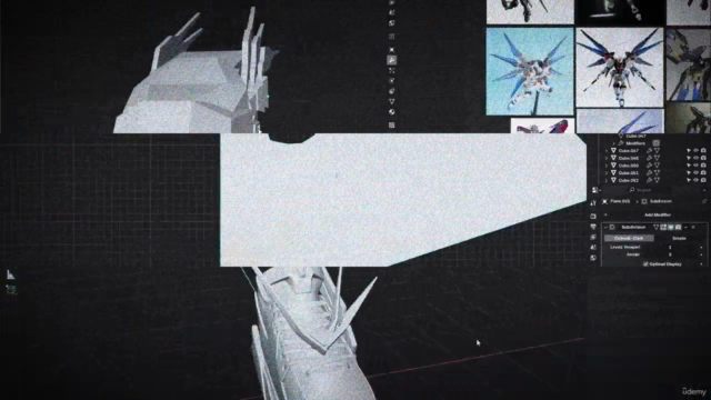 Sci-Fi Sneaker Design in Blender – Screenshot 1