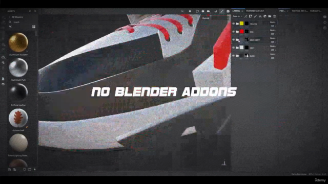 Sci-Fi Sneaker Design in Blender – Screenshot 3