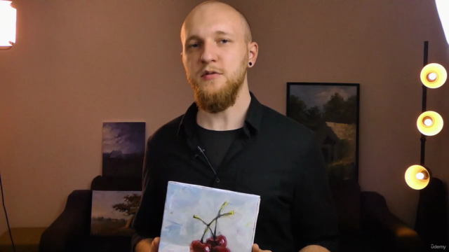 Impressionist Oil Painting: Still Life Cherries – Screenshot 2