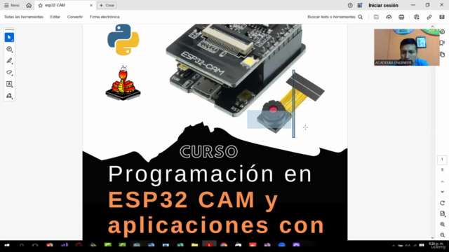 Programación en ESP32 CAM y aplicación con imágenes y video – Screenshot 2