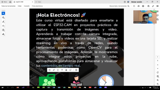 Programación en ESP32 CAM y aplicación con imágenes y video – Screenshot 4