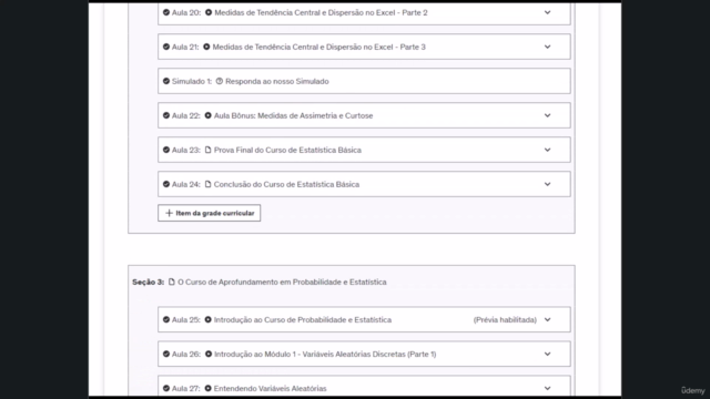 Estatística Integrada Para Análise e Decisão: 3 Cursos em 1 – Screenshot 2