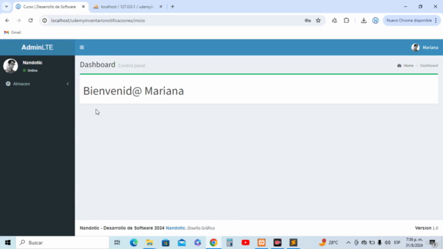 Sistema de inventario y notificaciones con php8, PDO y MVC – Screenshot 2