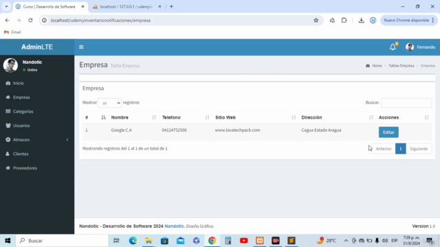 Sistema de inventario y notificaciones con php8, PDO y MVC – Screenshot 4
