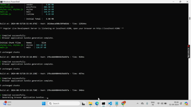 Angular technologies with hands on. – Screenshot 1
