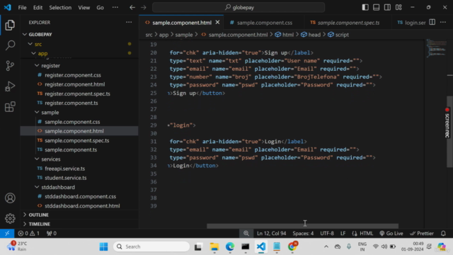 Angular technologies with hands on. – Screenshot 2