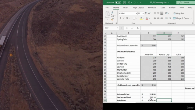 Excel for Supply Chain Analysis: Solve Transportation Issues – Screenshot 2