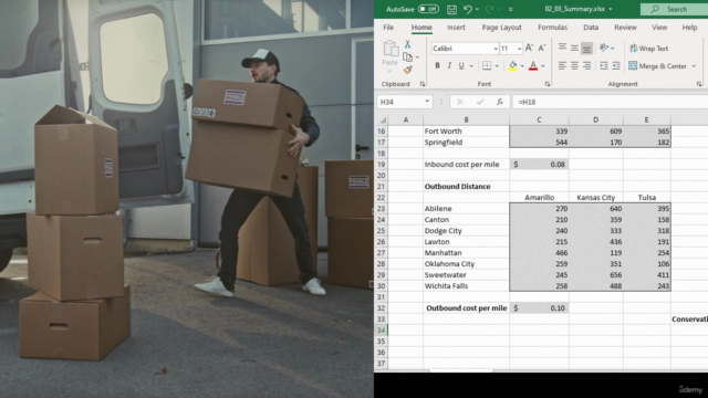 Excel for Supply Chain Analysis: Solve Transportation Issues – Screenshot 3