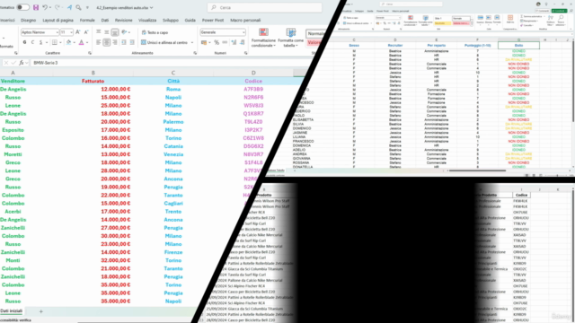 Tabelle Pivot e Dashboard dinamiche in Microsoft Excel – Screenshot 1