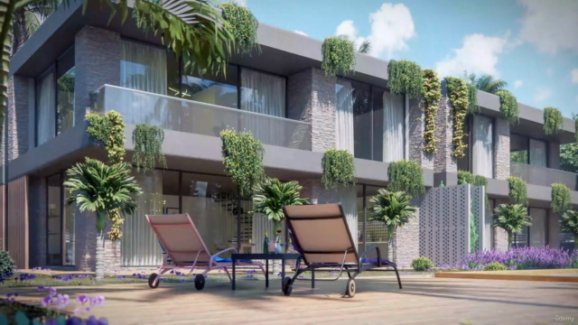 Enscape Render 4.1 Gerçekçi Dış Mekan Oluşturma – Screenshot 3