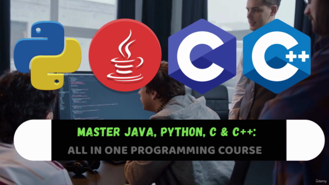 Master Java, Python, C & C++: All-in-One Programming Course – Screenshot 1