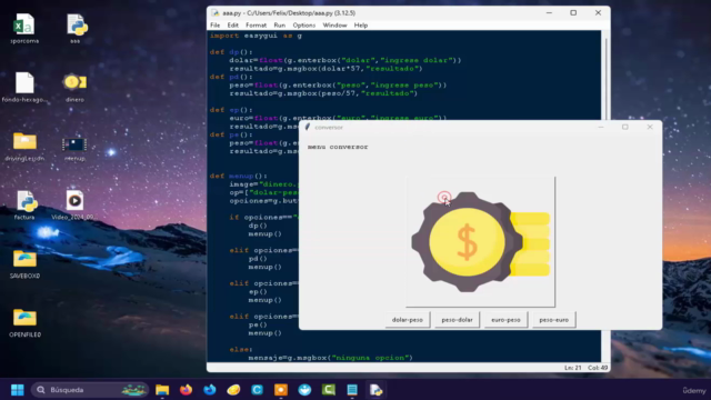 Python: interfaz gráfica rápida con EasyGUI – Screenshot 1