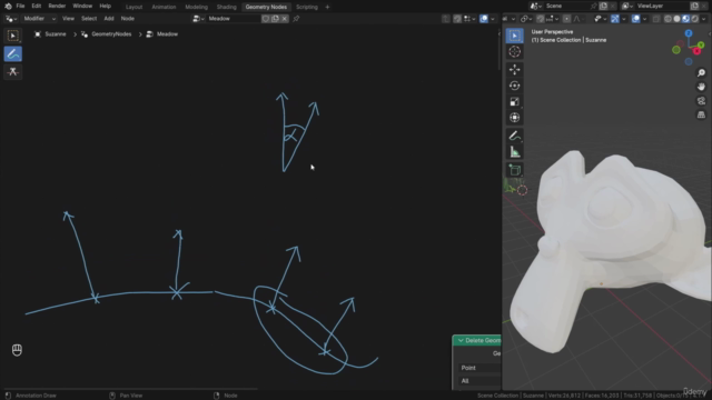 Blender Geometry Nodes for Beginners - Foliage Scatter – Screenshot 3