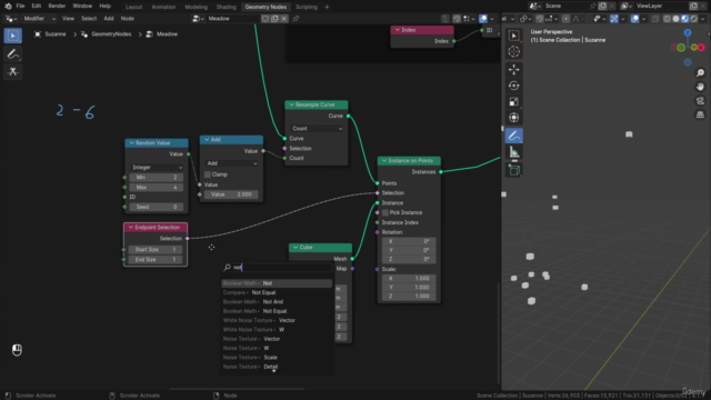 Blender Geometry Nodes for Beginners - Foliage Scatter – Screenshot 4