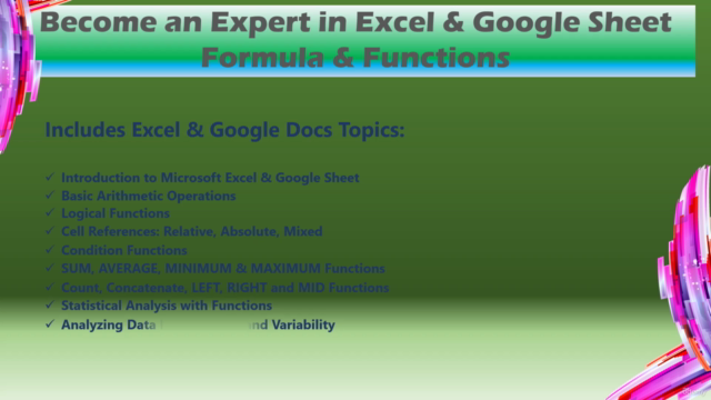Become an Expert in Excel & Google Sheet Formula & Functions – Screenshot 2