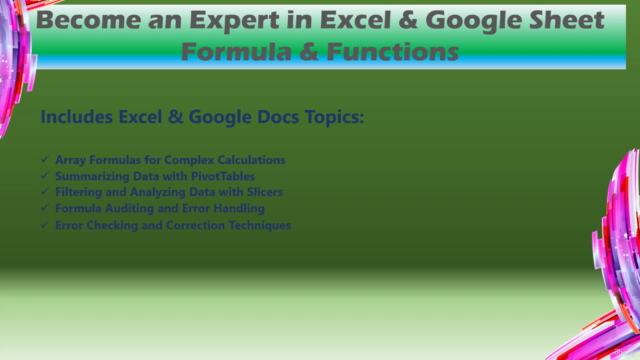 Become an Expert in Excel & Google Sheet Formula & Functions – Screenshot 3