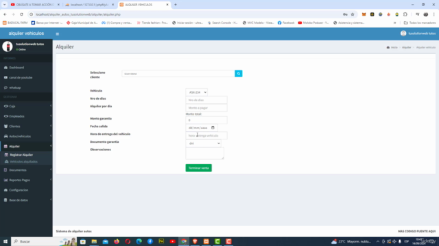 sistema de alquiler de autos php codigo fuente – Screenshot 3
