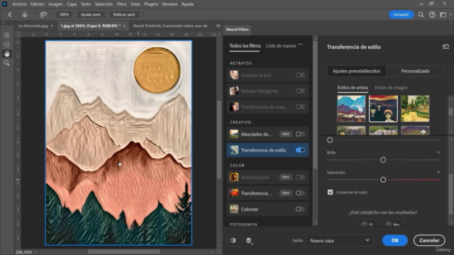 Neural Filters en Photoshop. Inteligencia Artificial en PS – Screenshot 2
