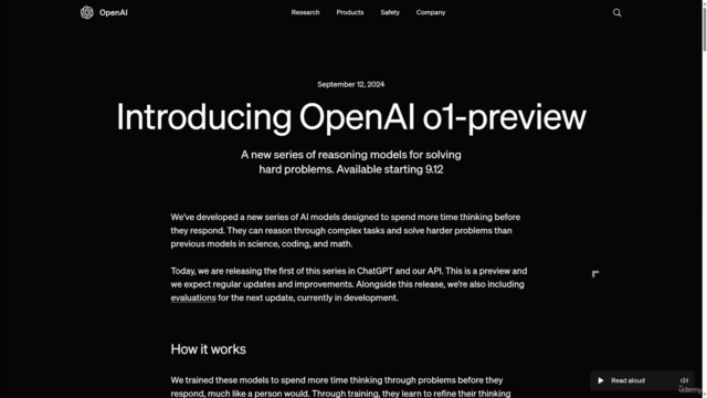 ChatGPT o1 Models from OpenAI - AI for Complex Workflows – Screenshot 1
