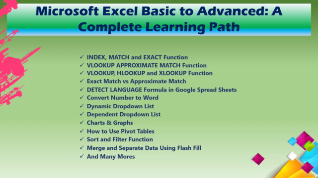 Microsoft Excel Basic to Advanced: A Complete Learning Path – Screenshot 4