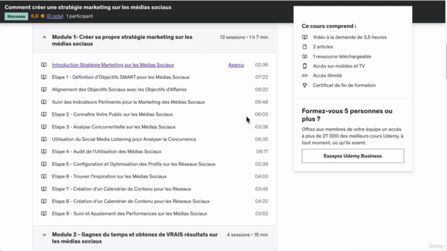 Comment créer une stratégie marketing sur les médias sociaux – Screenshot 1