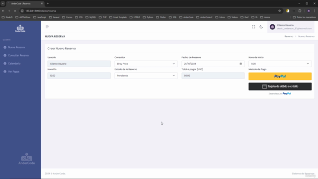 Crea un Sistema de Reservas con Laravel, PayPal y WhatsApp – Screenshot 3
