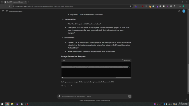Kurs wirtualny infuencer - stwórz go z AI – Screenshot 1