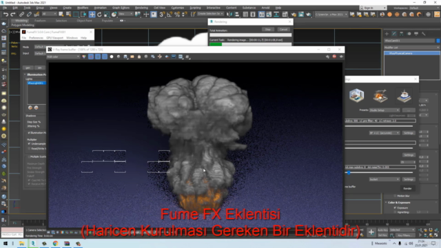 3DS Max Animasyon 2.Bölüm FumeFX, Motion Fields, Fluids – Screenshot 1