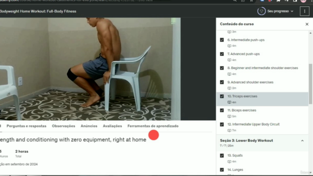 Bodyweight Home Workout: Full-Body Fitness – Screenshot 2