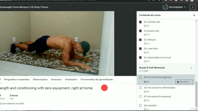 Bodyweight Home Workout: Full-Body Fitness – Screenshot 4