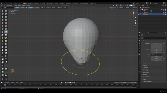 Female Assassin Game Character Creation in Blender – Screenshot 1