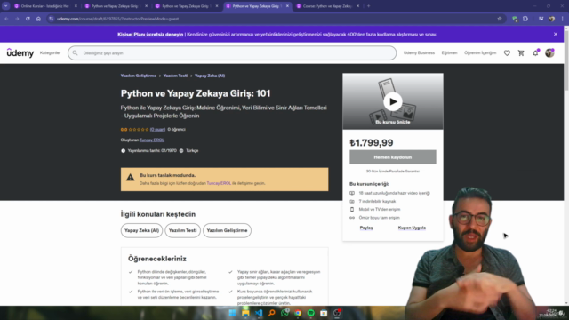 Python ve Yapay Zekaya Giriş: 101 – Screenshot 1