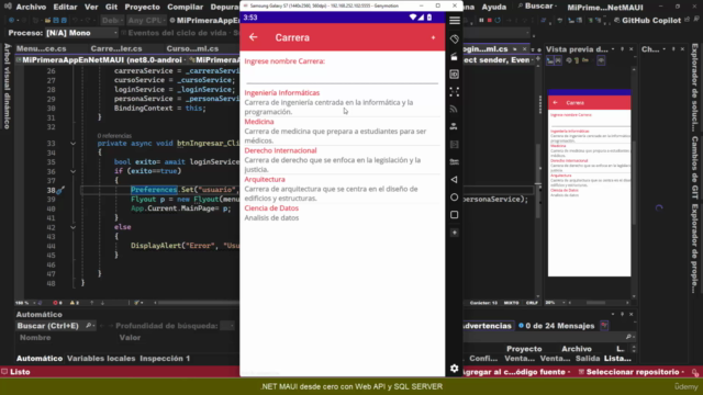 .NET MAUI desde cero con Web API y SQL SERVER – Screenshot 1