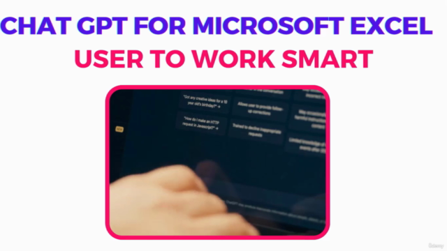 Chat GPT for Microsoft Excel User to Work Smart – Screenshot 2