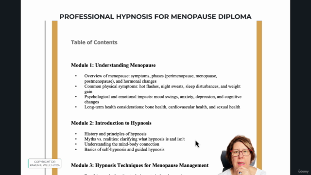 Accredited Professional Hypnotherapy for Menopause Diploma – Screenshot 2
