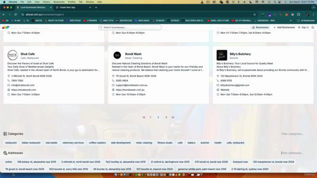 AI React NextJS TypeScript Full Stack Business Directory App – Screenshot 1