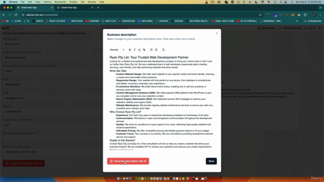 AI React NextJS TypeScript Full Stack Business Directory App – Screenshot 3