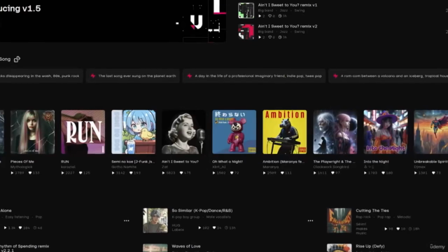 Create and Remix Music with Udio - A Generative AI App – Screenshot 1