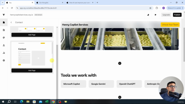 Create Stunning Websites with AI using Vzy Website Builder – Screenshot 4