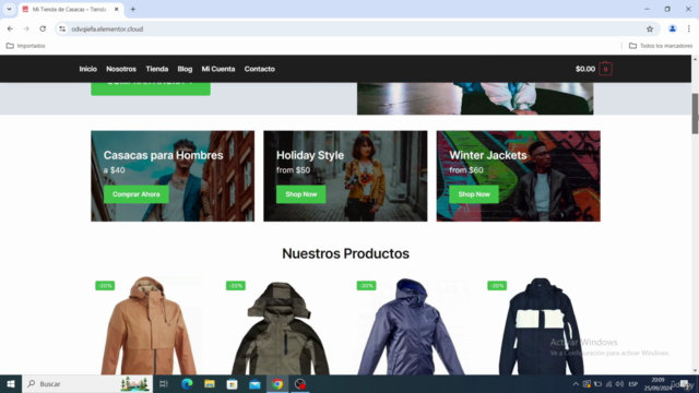 Elementor Hosting 2025: Crea una Tienda Online con WordPress – Screenshot 1